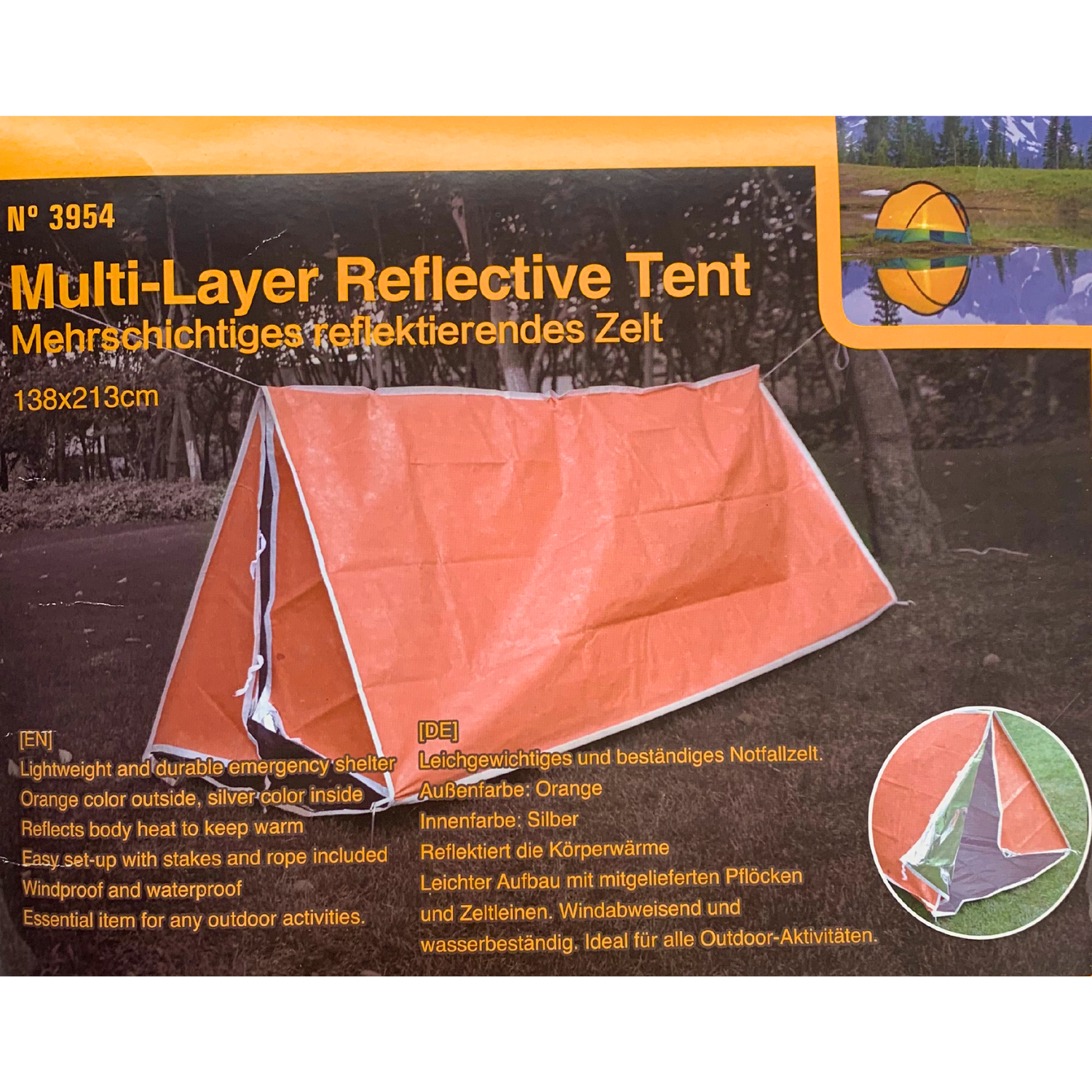 MULTI LAYER REFLECTIVE TENT