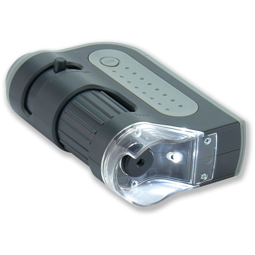 Microbrite Plus 60x-120x LED Lighted Zoom Pocket Microscope