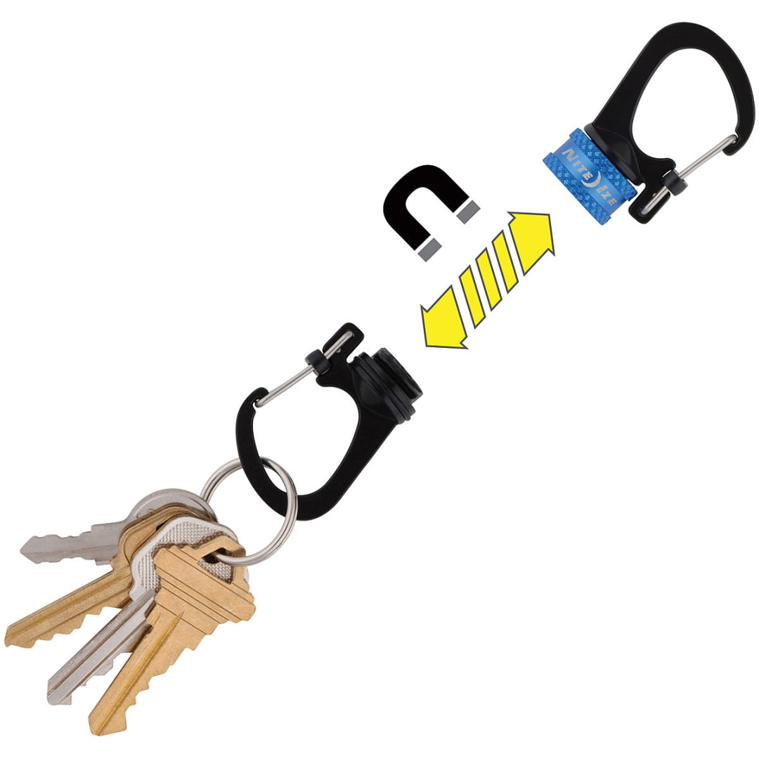 360° MAGNETIC LOCK DUAL CARABINER