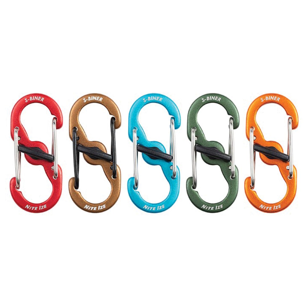 S-BINER MICROLOCK 5PK ASSRT