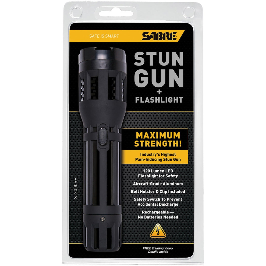 Max Strength Stun Gun W/ Flashlight